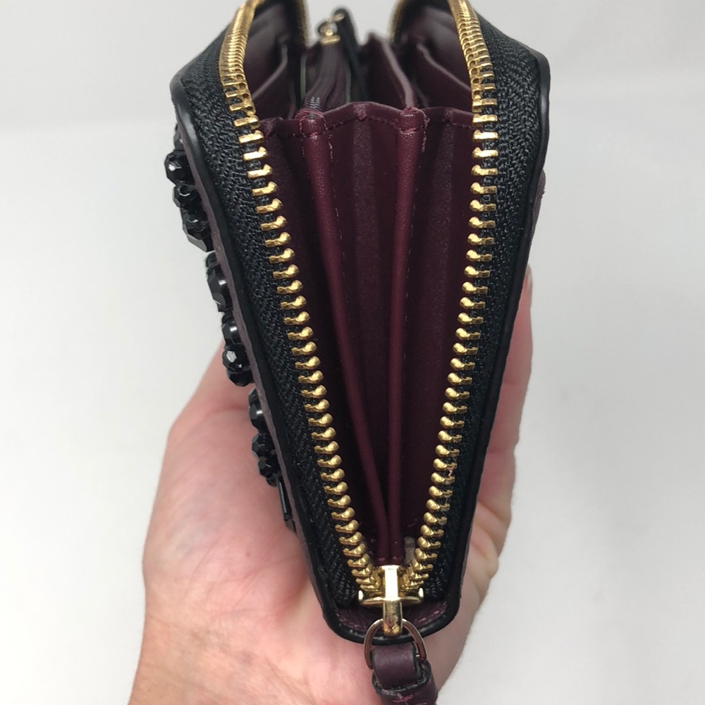 Nwt Kate Spade Neda deep plum wallet - Picture 5 of 6